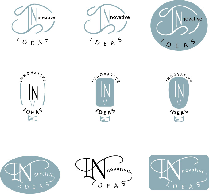 Nine Innovative Ideas Logo Sets