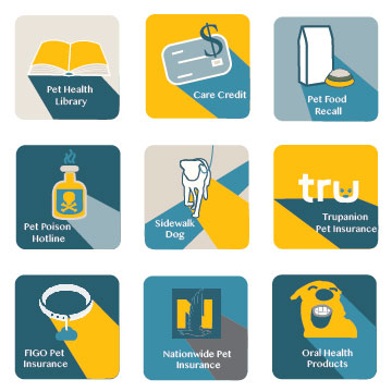 Nine Pet Icon Button Sets